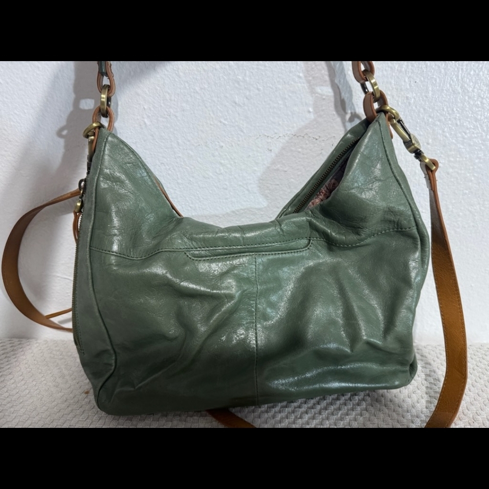 HOBO Elegant Marley Green Leather Hobo Bag Good Used Condition